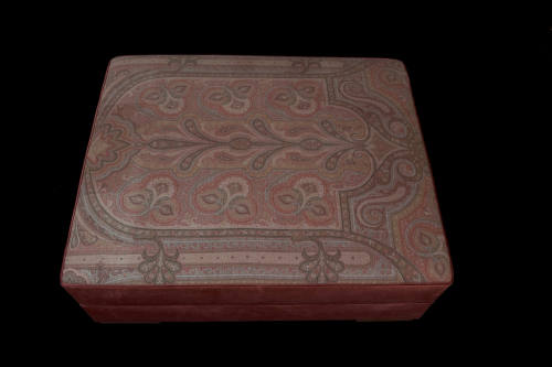 Victorian paisley shawl ottoman
