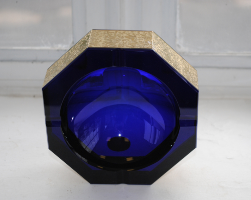 Gilded Moser Ashtray
