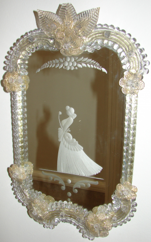 Antique pair of Venetian Mirrors