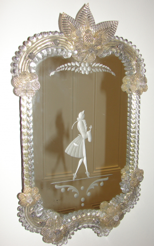 Antique pair of Venetian Mirrors