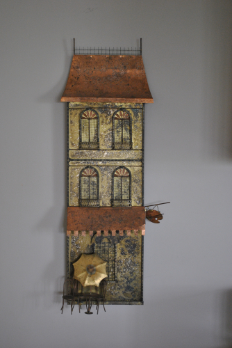 Curtis Jere Cafe Scene Sculpture