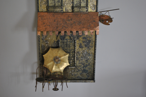 Curtis Jere Cafe Scene Sculpture