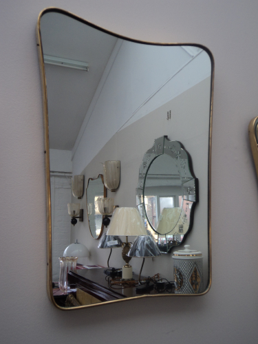 1950`s Brass Mirror