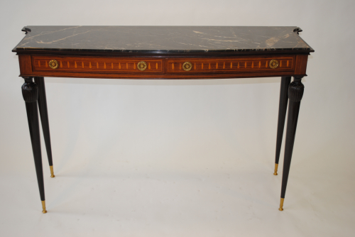 Italian Console with Noir Saint Laurent Marble Top