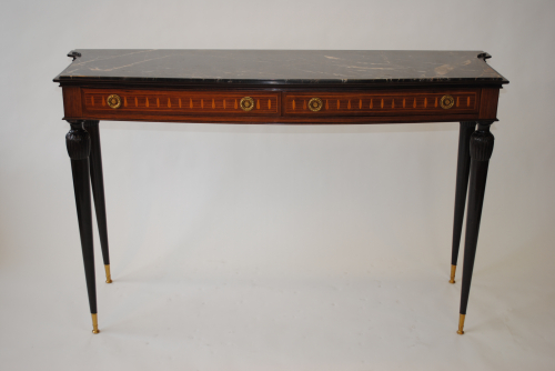 Italian Console with Noir Saint Laurent Marble Top