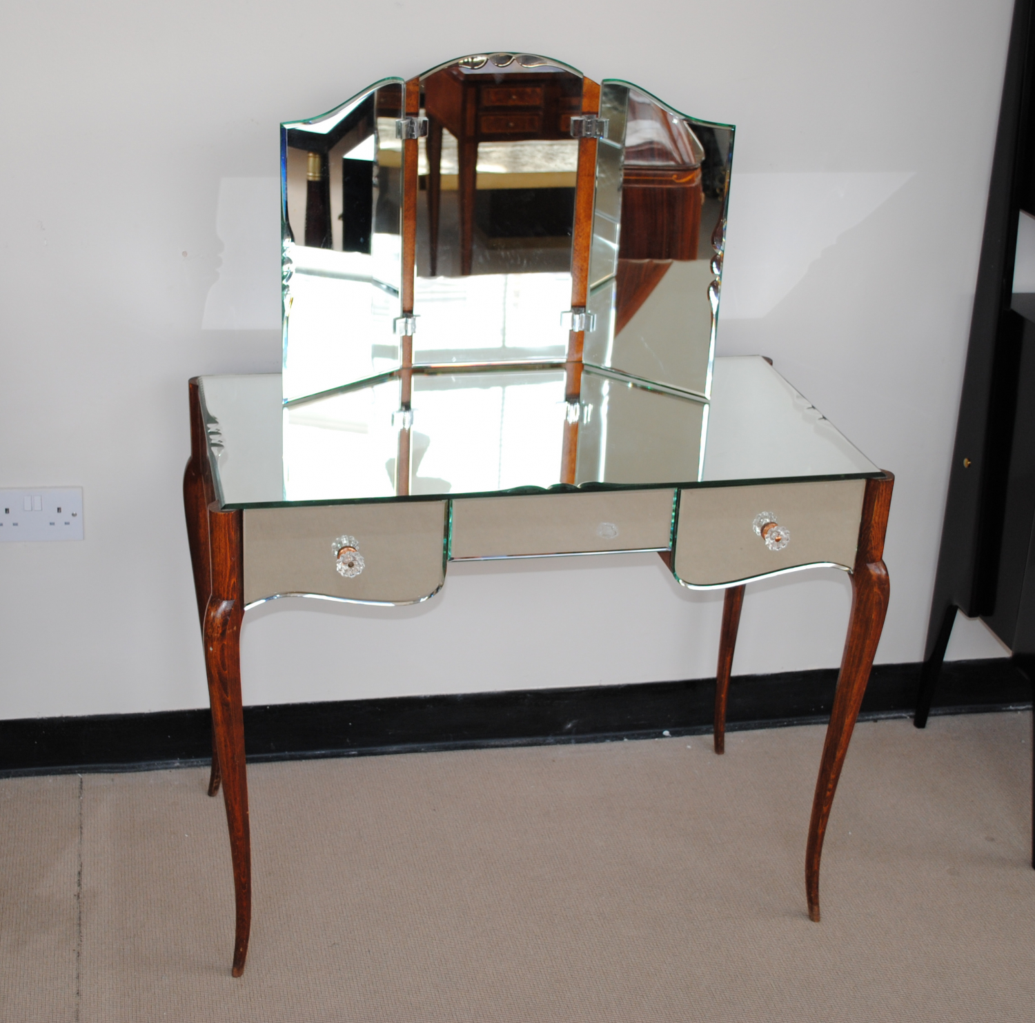Art deco mirrored Dressing Table