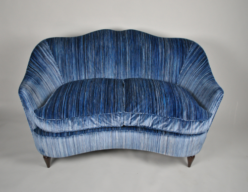 Sculpted Sofa in Romo Velvet