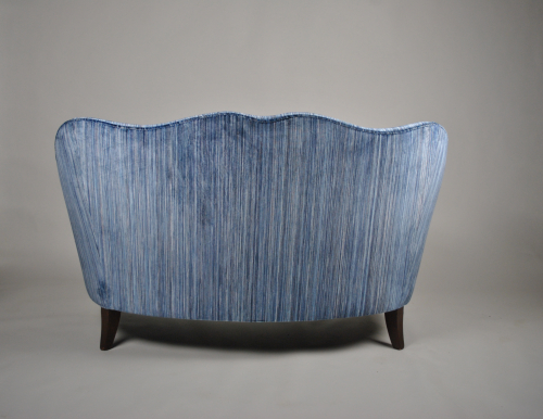 Sculpted Sofa in Romo Velvet