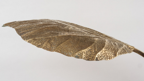 Italian brass floor lamp by Tommaso Barbi