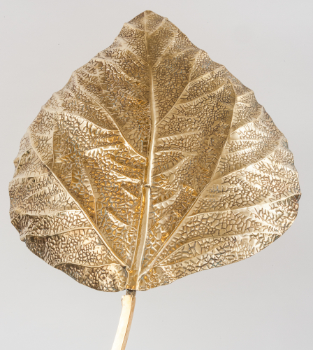 Italian brass floor lamp by Tommaso Barbi
