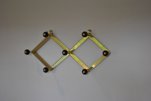 Lacquered Brass Coat Rack