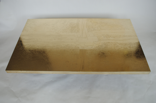 Brass Etched Coffee Table