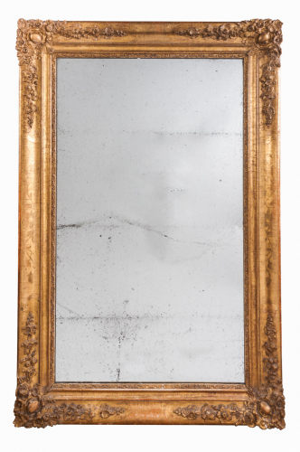 French Mirror with Mercury Glass