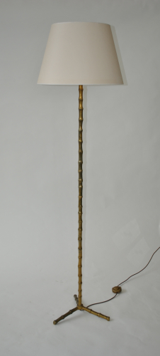 French Faux Bamboo Floor Lamp