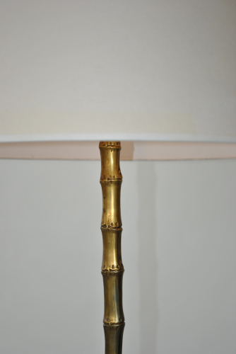 French Faux Bamboo Floor Lamp