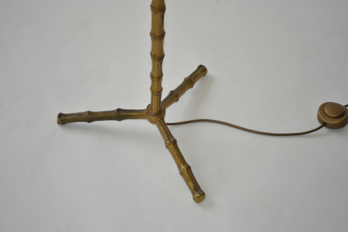 French Faux Bamboo Floor Lamp
