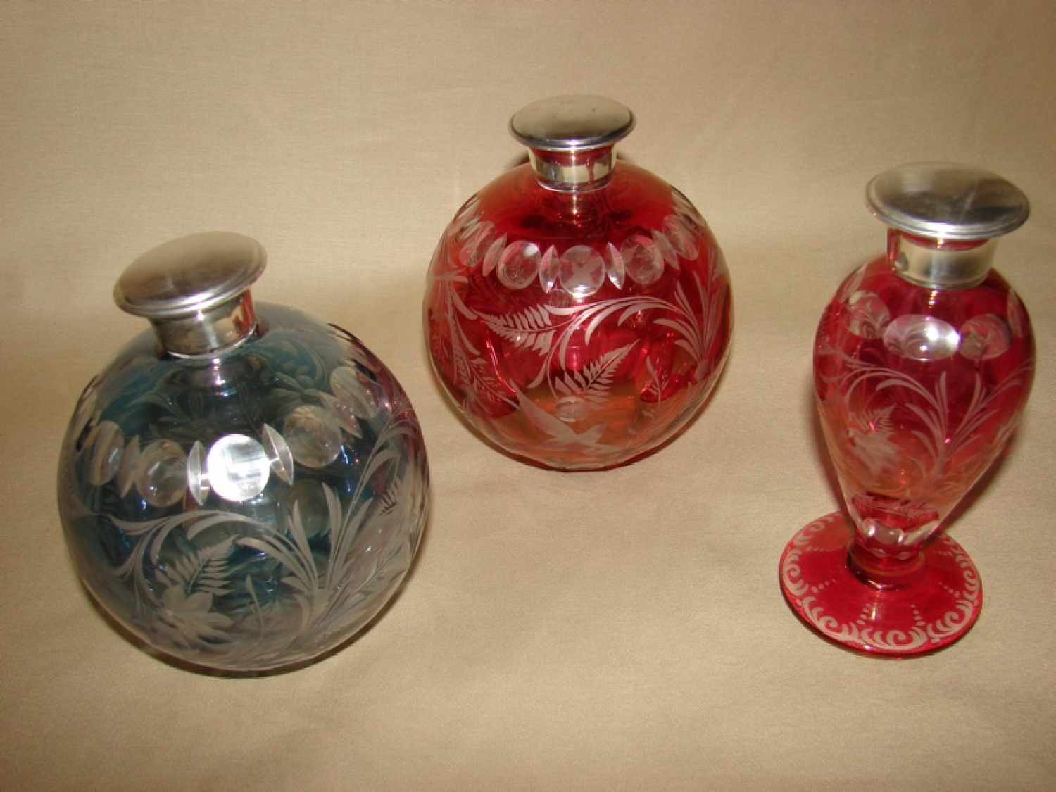 1940`s Czech scent bottles