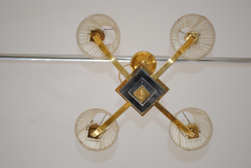 Chandelier in the style  of Jacques Adnet
