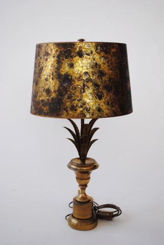Brass 50`s French Table Lamp