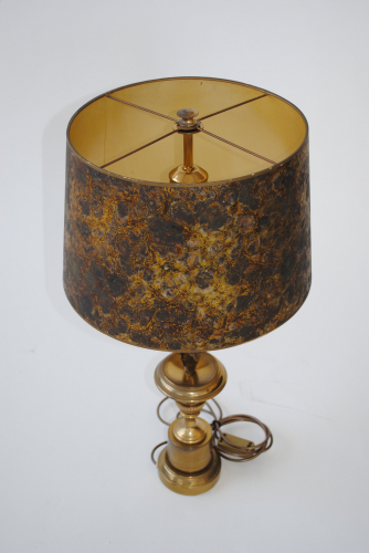 Brass 50`s French Table Lamp