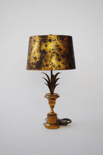 Brass 50`s French Table Lamp