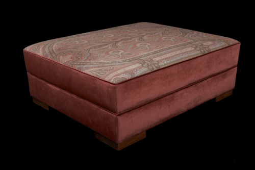 Victorian Paisley shawl ottoman