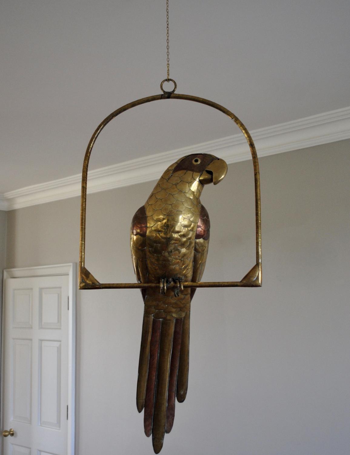 Brass Parrot by Bustamente