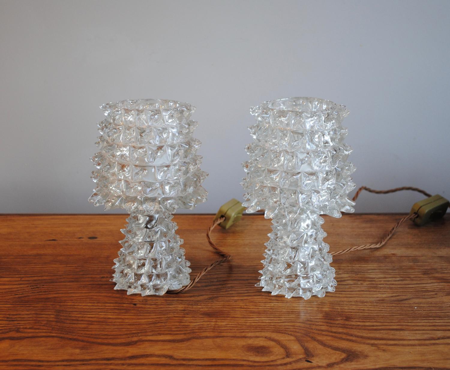 Pair of Barovier Table Lamps