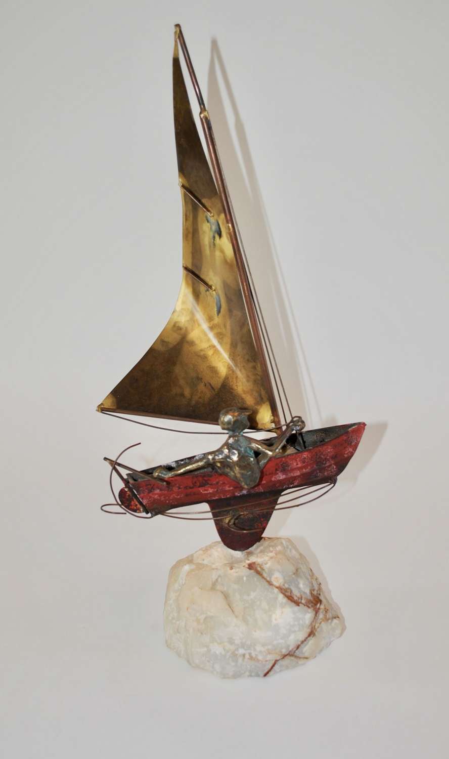 Curtis Jere Sailboat Sculpture