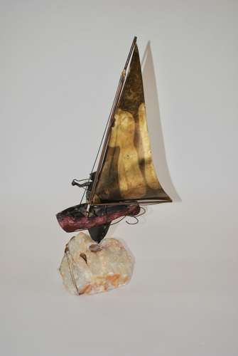 Curtis Jere Sailboat Sculpture