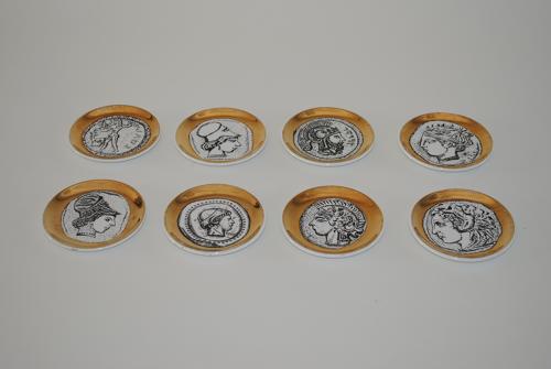 Set of porcelain coasters