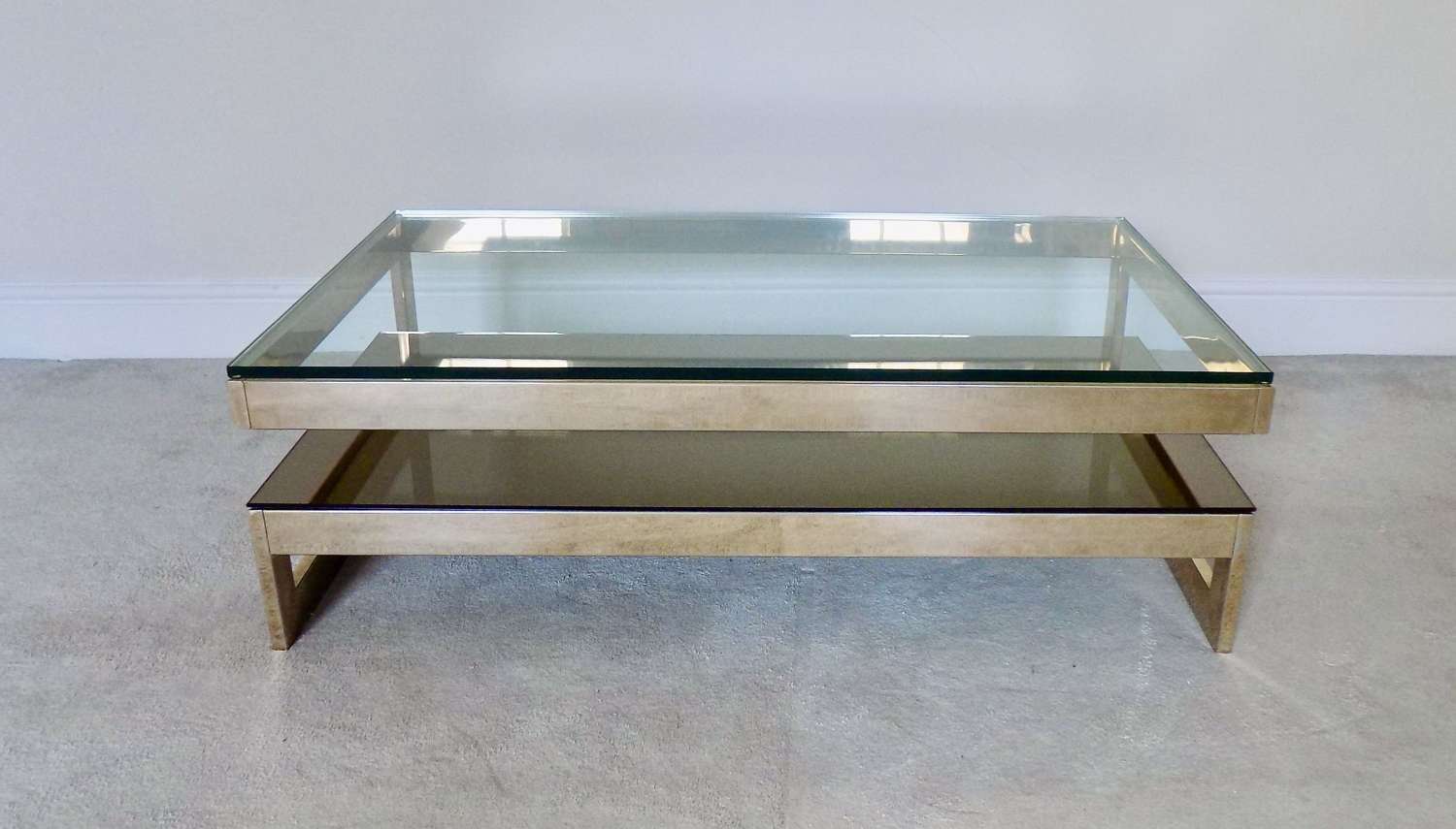 Gold plated coffee table
