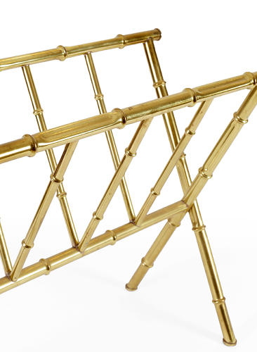 Faux bamboo magazine rack