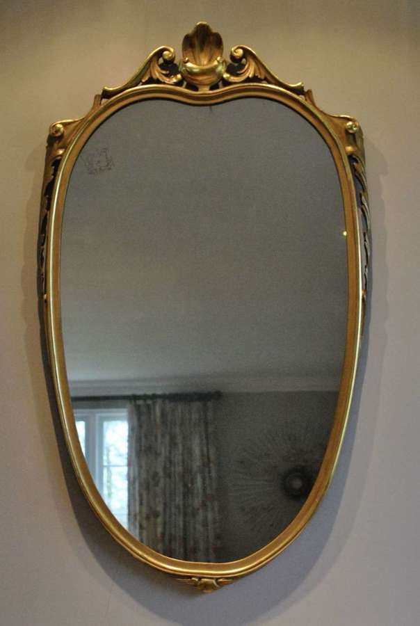 Carved Italian Giltwood Mirror