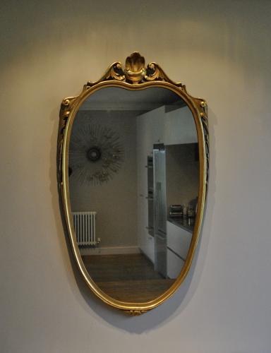 Carved Italian Giltwood Mirror
