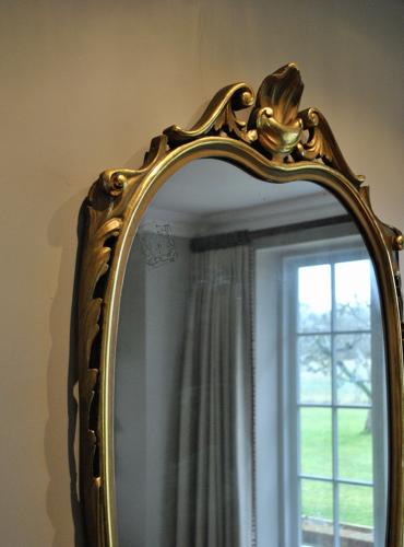 Carved Italian Giltwood Mirror