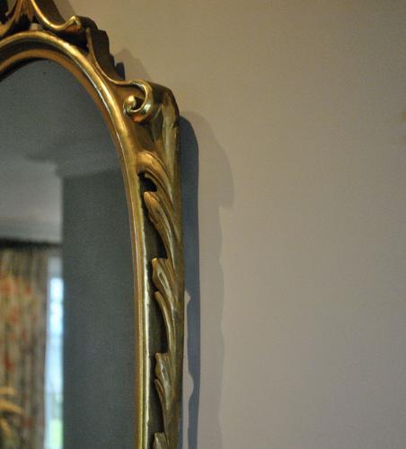 Carved Italian Giltwood Mirror
