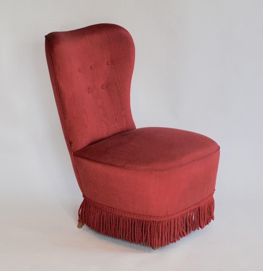 Curved Backed Bedroom Chair