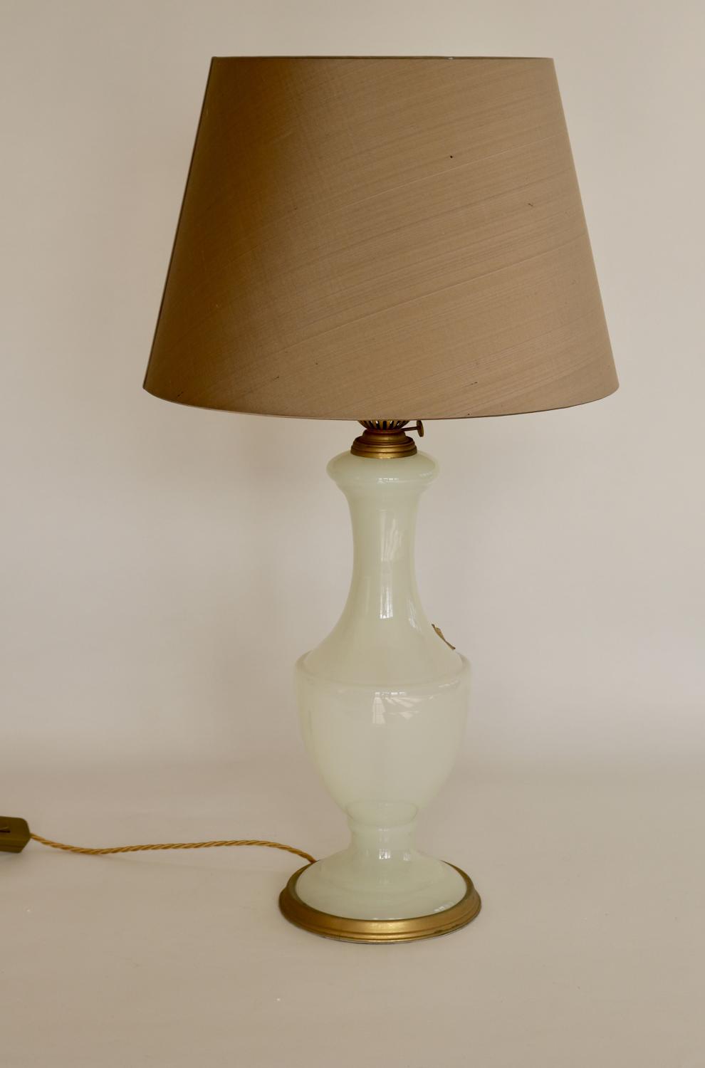 Italian Opaline Lamp