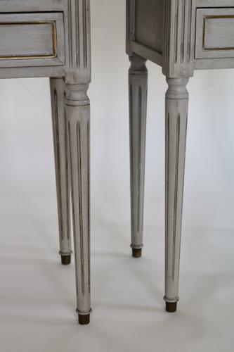 Pair of Painted French Bedside Tables