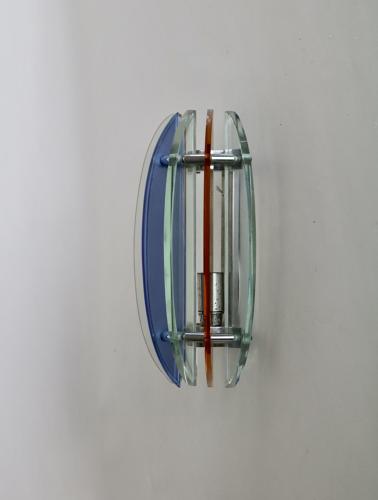 Selection of pairs of coloured wall lights