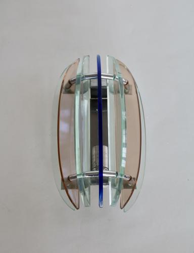 Selection of pairs of coloured wall lights