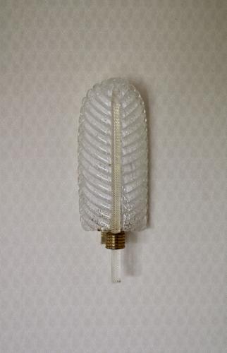 Pair of Barovier and Toso Leaf Wall Lights