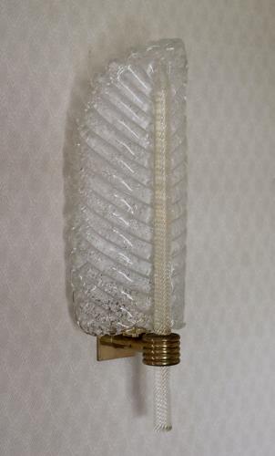 Pair of Barovier and Toso Leaf Wall Lights