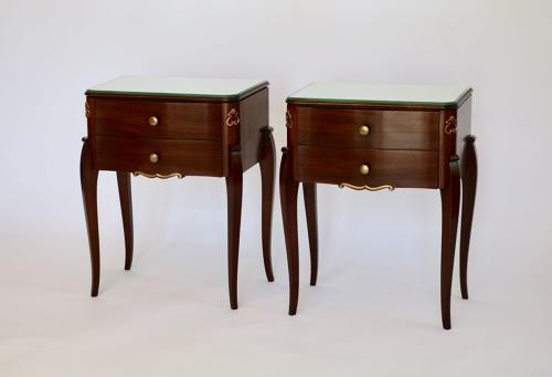 Pair of French Art Deco bedside tables