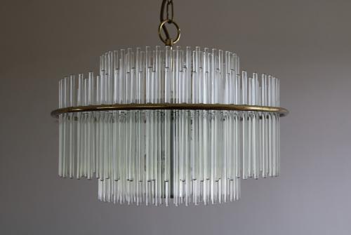 Sciolari Glass Rod Chandelier