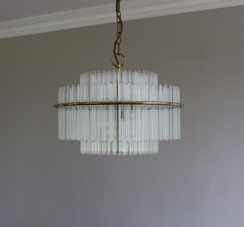 Sciolari Glass Rod Chandelier
