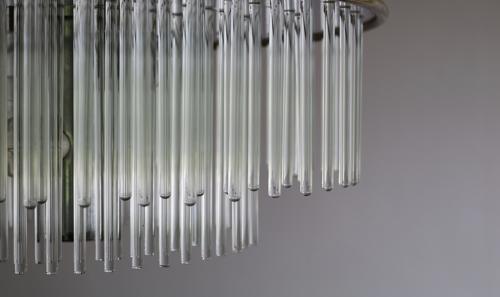 Sciolari Glass Rod Chandelier