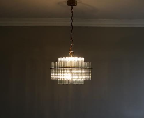 Sciolari Glass Rod Chandelier