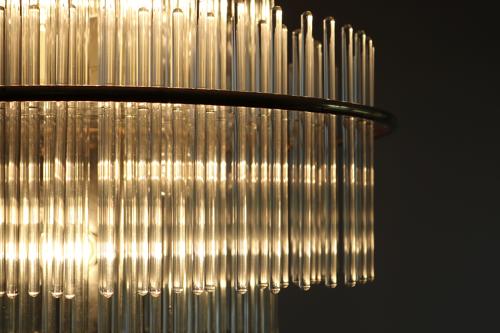 Sciolari Glass Rod Chandelier